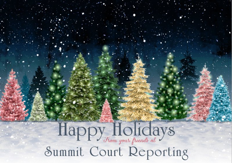 SummitDepos's tweet image. Happy Holidays from Summit Court Reporting!!