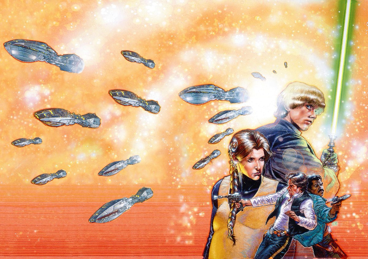 rebelrealcanon's tweet photo. Parenthetically and definitely not related to anything I just tweeted 78 seconds ago, how have I never seen this artwork before! ๐
#StarWars
#ZahnPlotFirst
#realcanon
#StarWarsArt https://t.co/neeVzUpRui