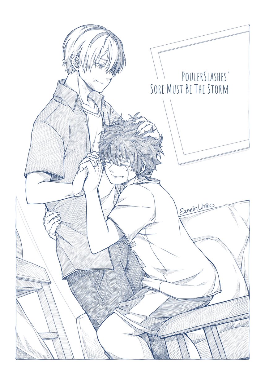 #TodoDeku #轟出 | JUN 2018
Illustrated 2 scenes from Sore Must Be The Storm by @poulertweets. 
One of my all time favorite TodoDeku fics out there. Please give it a read, you won't regret it, it's g o o d  ٩(ˊᗜˋ*)و
https://t.co/az0BAj3KEQ 