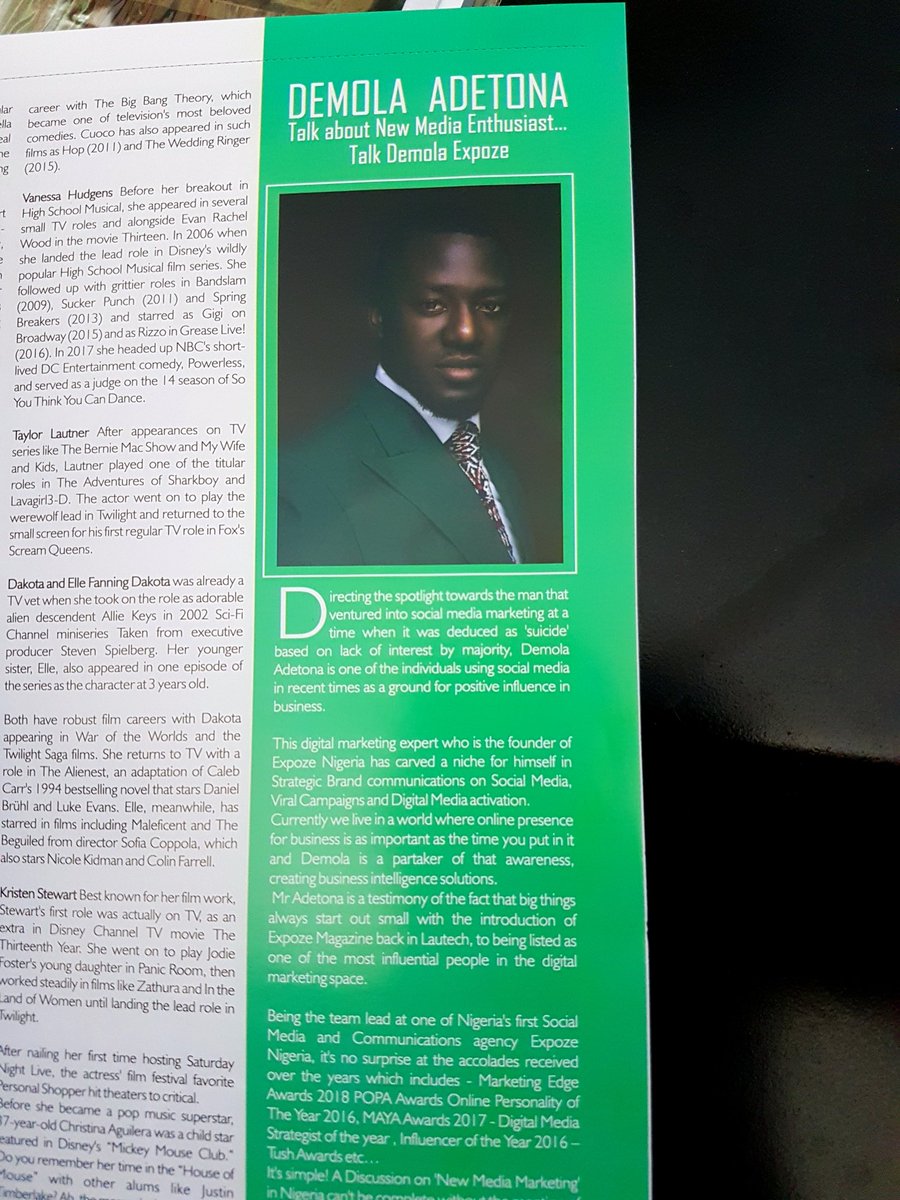 DemolaExpoze's tweet image. See who got featured on @MediaGuide_NG Magazine

S/O to @Ama_Nso4 for the plug

#KeepingUpWithTDE
#MediaGuideNG