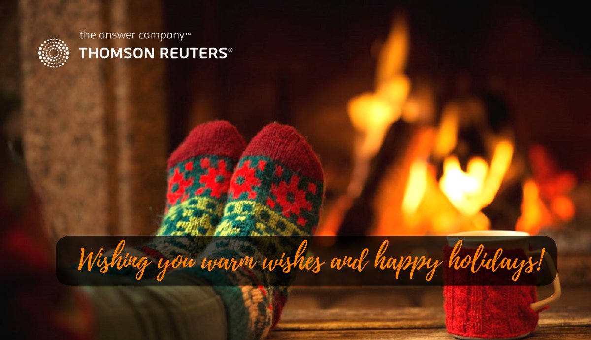 From our family to yours, Thomson Reuters wishes you a Happy Holidays and a joyful 2019!