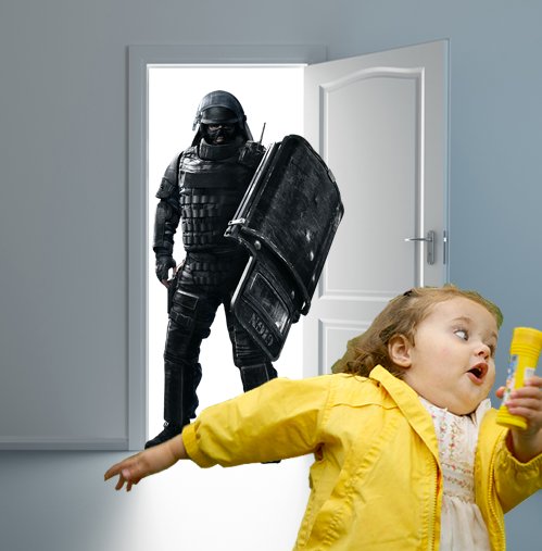 When you're holding close next to main door and you hear *Clank, Clank, Clank*. #rainbow6siege