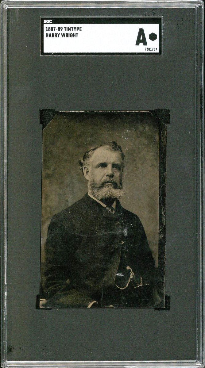 GoldinCo's tweet photo. Goldin Auctions 2019 Winter Auction - Coming Soon!
Encapsulated and assessed "Authentic" by @sgccard. @baseballhall #HarryWright. This elite historical tintype captures the true-to-life gaze of a legendary baseball pioneer. https://t.co/vFgS2IxDzw