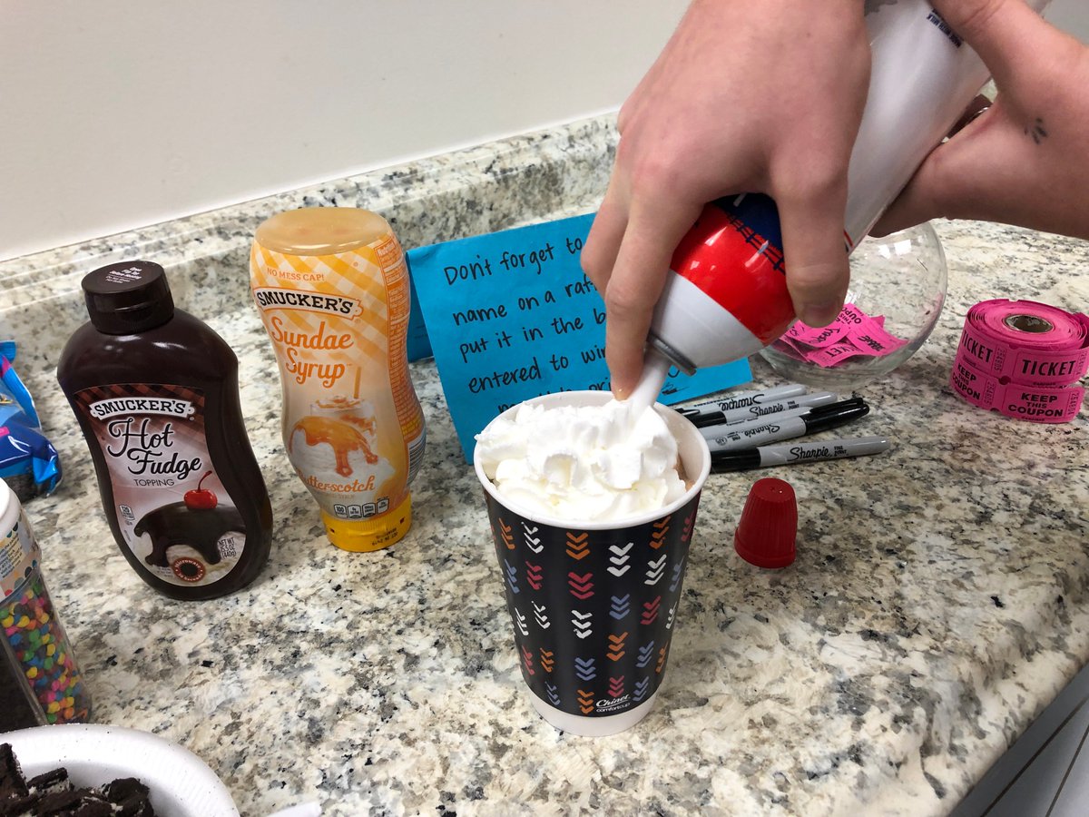 ScrantonGC's tweet photo. The SGC/SGC Horizon team is enjoying a lunch break by watching Elf and drinking hot cocoa. #ScrantonGillette #holidayfun https://t.co/9o6vRmPwq7