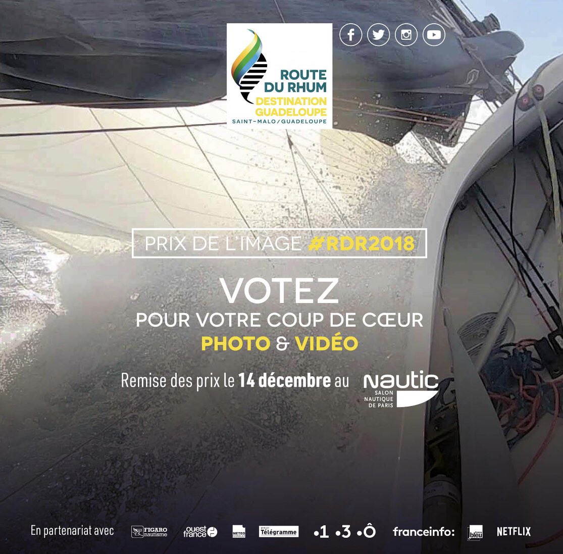 🏆PRIX DE L’IMAGE #RDR2018

🗳Votez pour la vidéo d’Erwan et la rencontre d’un Paille en queue 🕊 au milieu de l’Atlantique !

👉 C’est facile ! Rendez-vous sur priximageroutedurhum.fr/site/videos