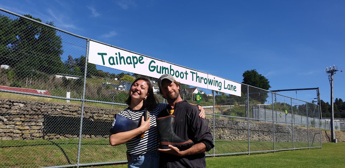 StrayNat's tweet image. Proud day for England and USA as they take out the #StrayNZ Taihape Gumboot Throwing Championship!