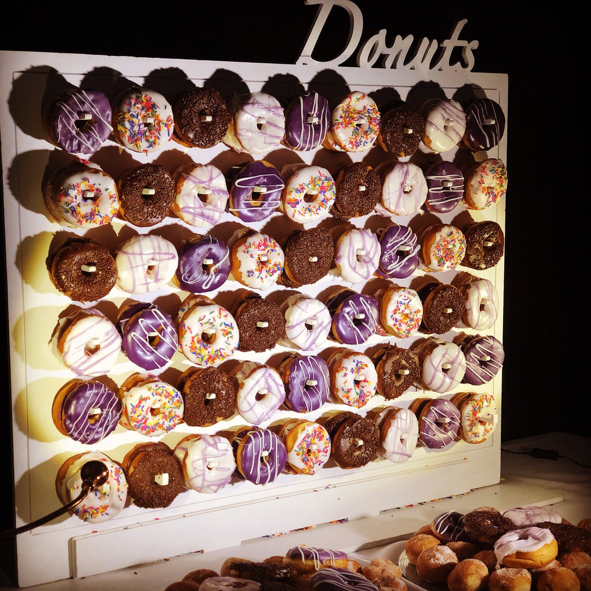 We don’t need Chanukah as an excuse to provide one of our fantastic doughnut walls.. they are available all year round!
