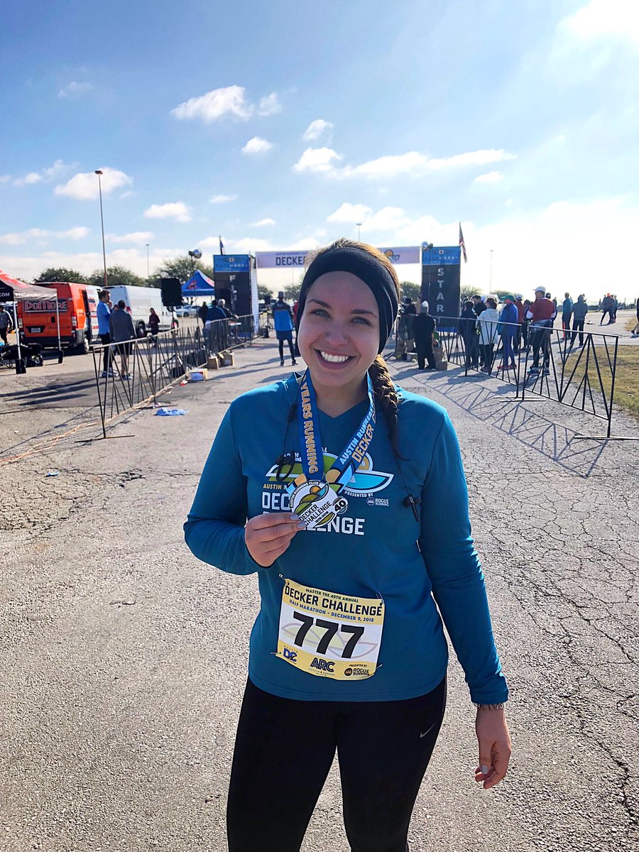 brittanyshulman's tweet image. Today, I ran my second half marathon and my first #DeckerChallenge. I shaved 21 minutes off of my time (2:16:05) on what is known to be a hellish course (my elevation gain was 876 feet lol). 

3 @austindistance races down, 2 to go!