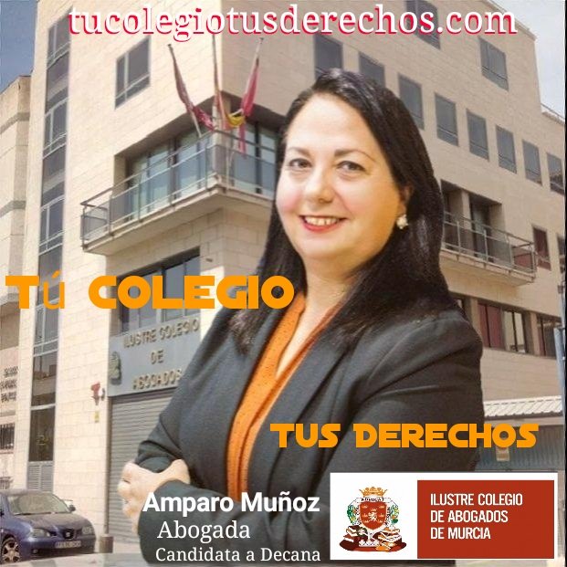 Abogadosdmurcia's tweet photo. @amparodecana con @AMVN1967  Amparo Muñoz, candidata a Decana de @ICAMURoficial .   El cambio necesario! . https://t.co/OOgvo2nWtp