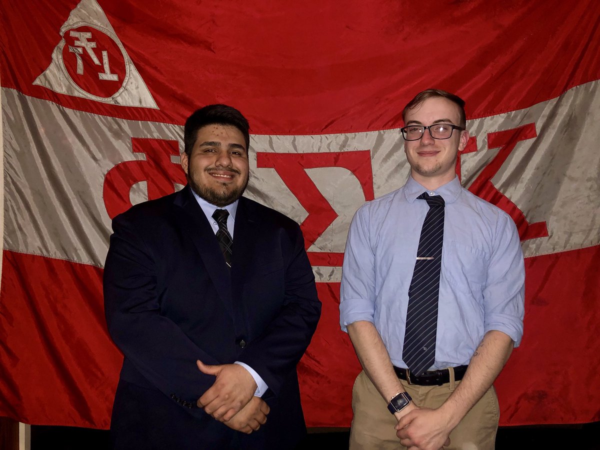 PSKNSU's tweet image. Congrats to our brothers Alex Pribble and Miguel Ibarra for becoming alumni! We wish both of you gentleman the best of luck in your future endeavors. #DamnProud #EpsilonEpsilon