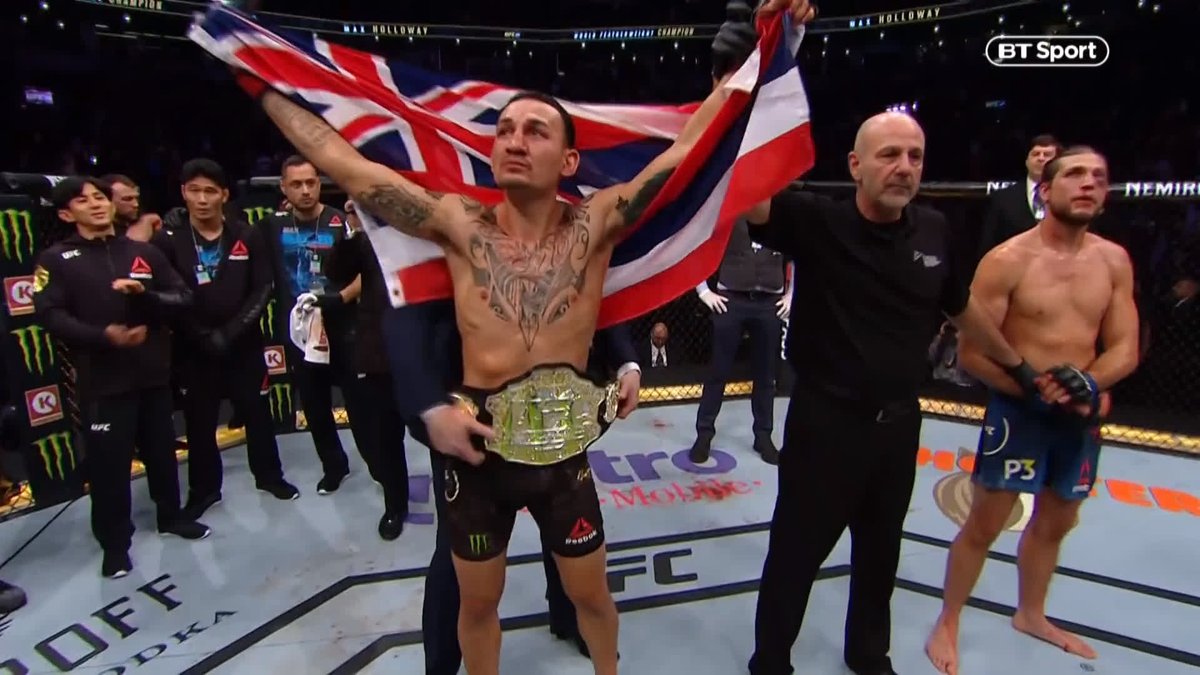 Watch UFC on BT Sport (@btsportufc) on Twitter photo 2018-12-09 21:33:56 A UFC title fight FOR. THE. AGES! 🙌 Max Holloway at his jaw-dropping best 😮 Brian Ortega proving his insane toughness 👊 Four rounds of non-stop action, the main event at #UFC231 was so wild it was tough to condense into highlights! A UFC title fight FOR. THE. AGES! 🙌 Max Holloway at his jaw-dropping best 😮 Brian Ortega proving his insane toughness 👊 Four rounds of non-stop action, the main event at #UFC231 was so wild it was tough to condense into highlights!