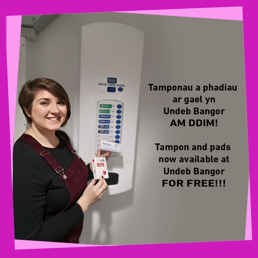 We believe that everyone should have access to sanitary products and they can be costly which means that not everyone can afford them.

Credwn y dylai pawb gael gafael ar ddarpariaeth mislif a gallant fod yn gostus sy'n golygu na all pawb eu fforddio.