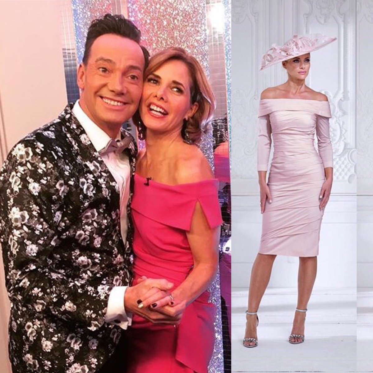 veromiaoccasion's tweet photo. Yet again we have the neckline covered! Here is the exquisite @darceybussellofficial wearing an oh-so Irresistible new-season-style gown 🌸💕#darceybussell #irresistible #neckline #sleeves #occasionwear #strictlystyle #strictlycomedancing #strictly #pinkdress #motherofthebride https://t.co/mxeKZoOXew