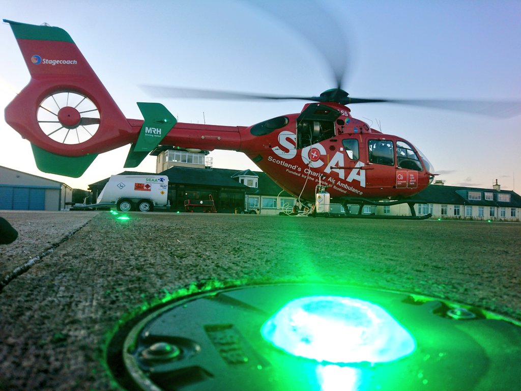 Volteral's tweet photo. Morning #enginewash on #Helimed76 @ScotAirAmb with #helipad #lights eliminated https://t.co/jJP74OIcdX