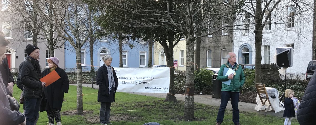 Siobhan_ODowd's tweet photo. Lovely afternoon with @ClonAmnesty to mark #UDHR70, great to see it supported by a diverse and committed community gathering #standupforhumanrights       @isdoighliom https://t.co/kiqgVmHqGe