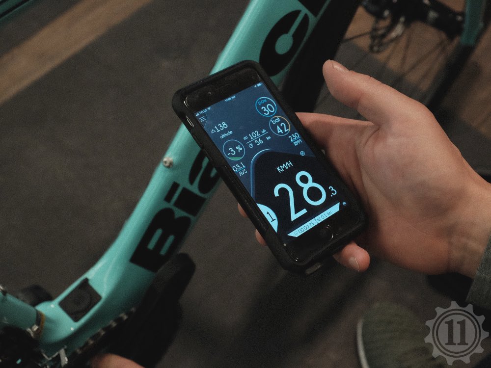 The_11_Inc's tweet photo. The @BianchiOfficial E-road Aria Disc VERY simply connects to your phone via the EbikeMotion App, allowing you to set your heart rate pedal assist, speed, gradient assist and more. #the11inc #bianchi #ebikemotion #ebike #eroadbike #aria https://t.co/v4bNhlGwZu