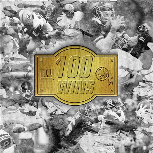 Giants's tweet photo. The #NYGiants just became the first team in NFL history with 💯 career regular-season wins against an opponent. #GiantsPride https://t.co/FgeI3AYBty