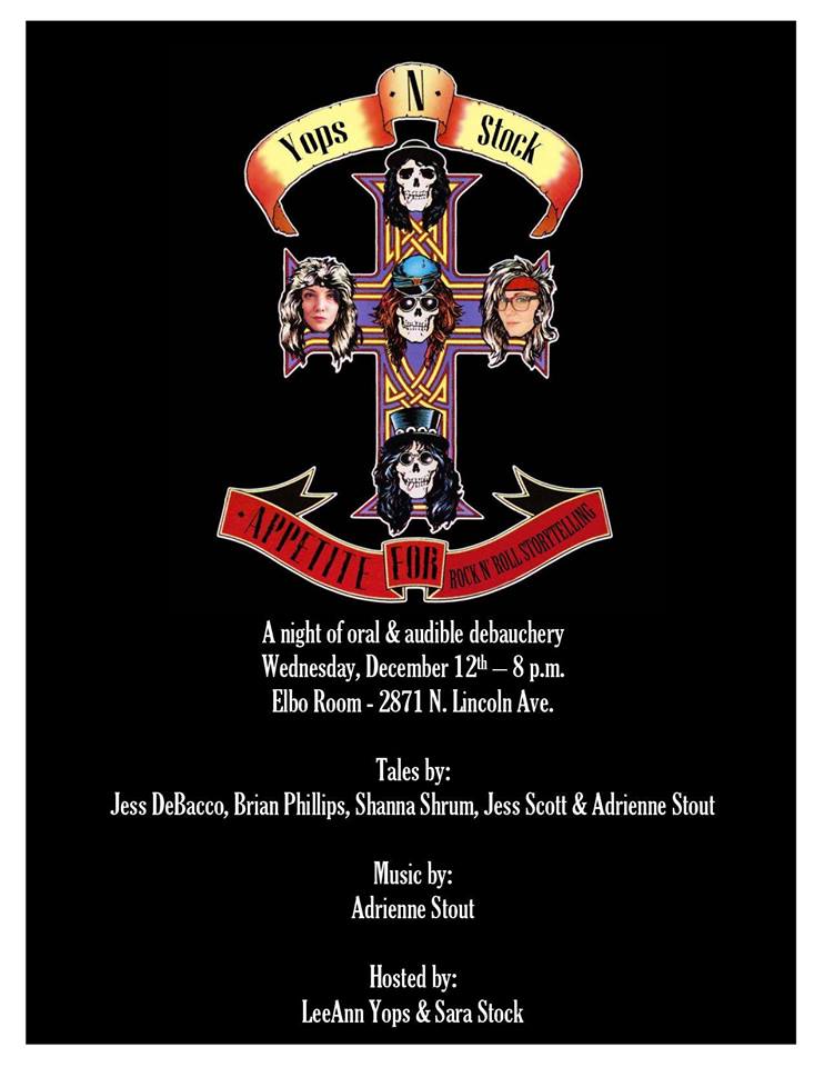 Appetite is back in just a few days at <a href="/ElboRoomLive/">Elbo Room Live</a> Hear tales by @LifeofthePahty <a href="/beefillups/">Brian Phillips</a> <a href="/JessDeBacco/">Jess DeBacco</a> Jess Scott &amp; Adrienne Stout. Plus, Adrienne Stout will be playing a few diddies. Fun starts at 8 this Wednesday, 12/12.