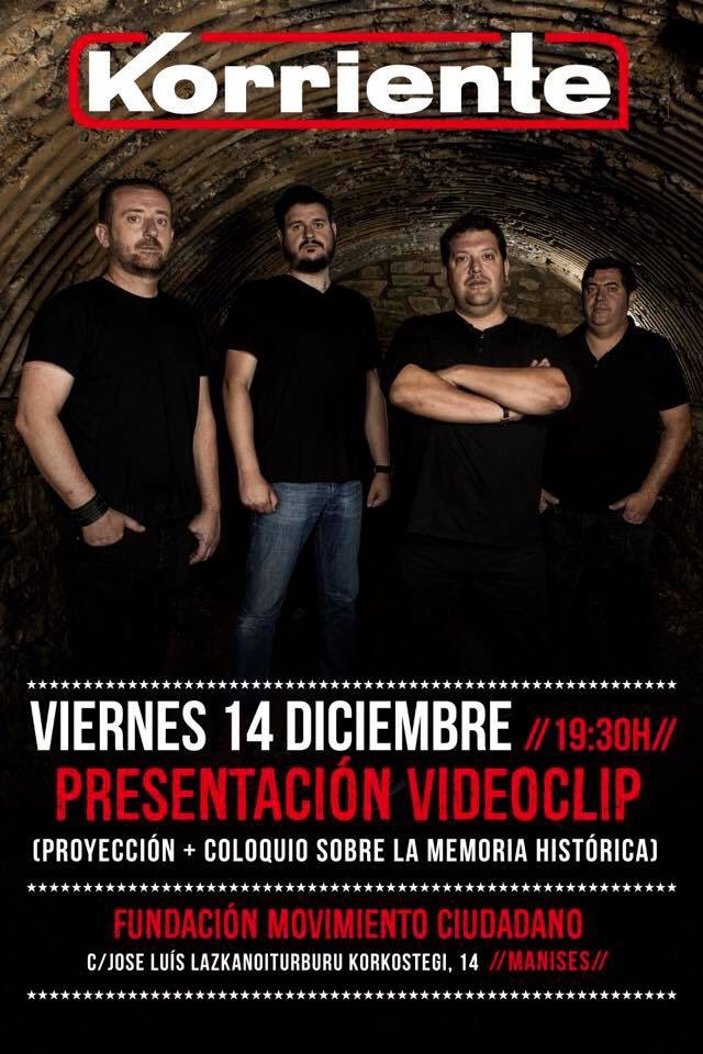 korriente_'s tweet photo. Ya podemos anunciar la presentación de nuestro primer vídeo clip .Será en la sede de la Fundación Movimiento Ciudadano de Manises!!!a las 19:30,
https://t.co/AWcSNiK1Yr. #korriente #punk #purarabia #miabuelo #videoclip #manises #music #punkrock #instagram #instagood #instalike https://t.co/pTykHfTmY8