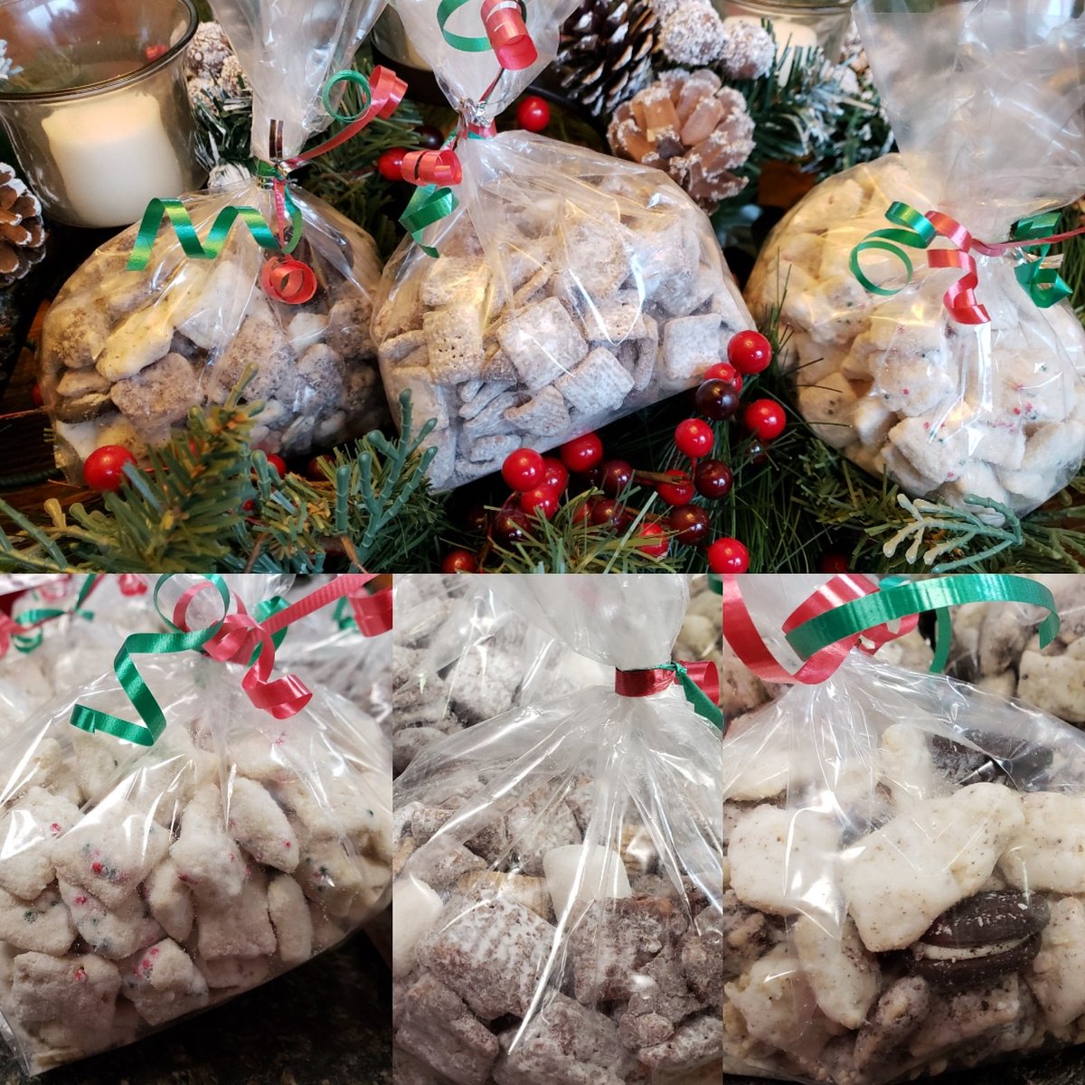 SDumplins's tweet photo. Special Addition....... For the next 2 weeks we will have "Puppy Chow" available in single serve grab bags...... $2.25 per bag +tax
 #christmascookie #smores #cookiesncream #whitechocolatepeppermint https://t.co/DX41ZZUGPu