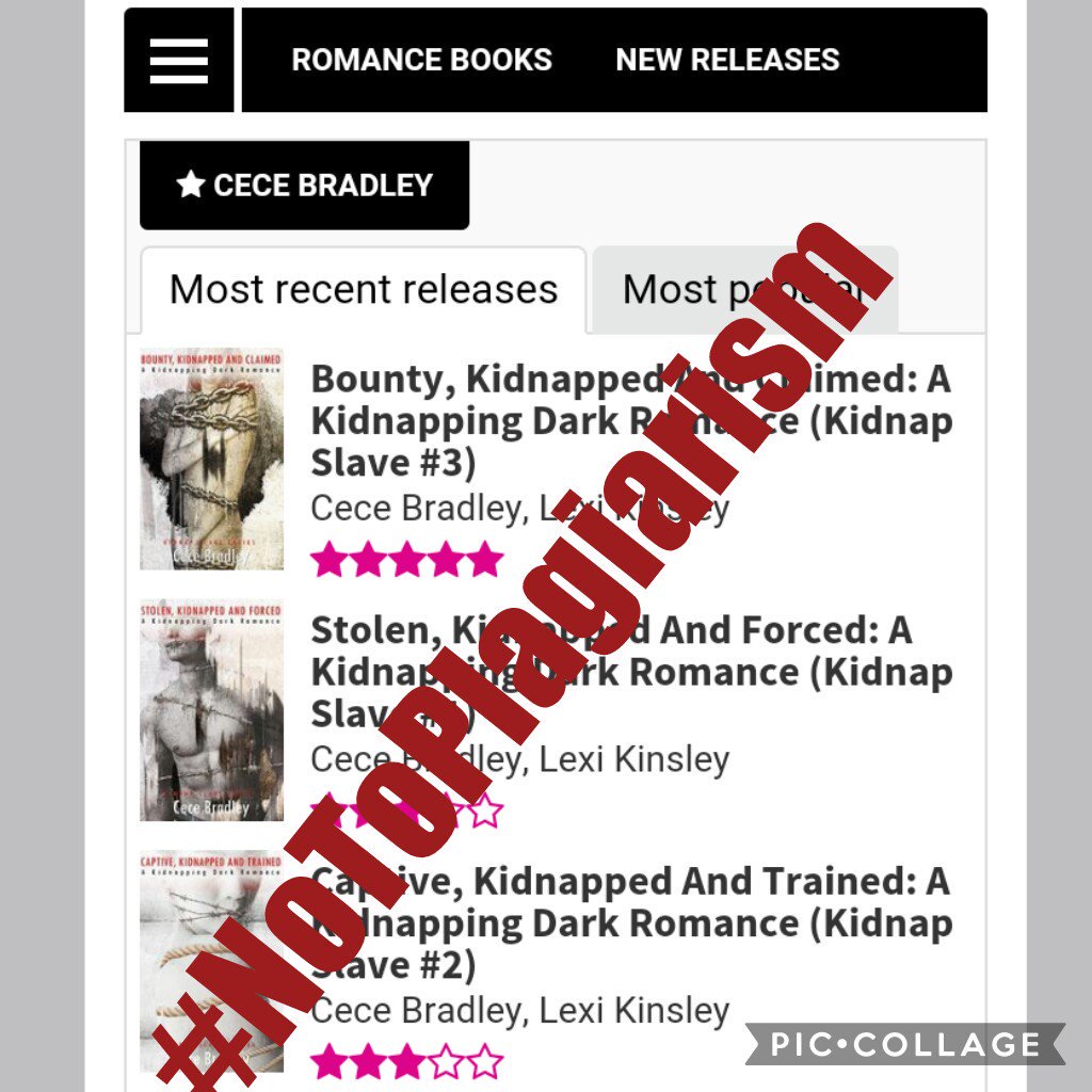 opulentwinner_3's tweet photo. For CAPTURED and for our writer and friend @iamRam2333
TAKE DOWN BOUNTY BY CECE BRADLEY
#NoToPlagiarism
#AmazonWakeUp https://t.co/tcaecOHhBN