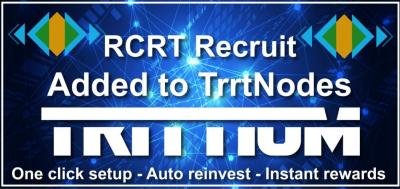 RCRT_Recruit's tweet image. #NEWS #RecruitCoin is selected by Trittium to be listed as one of the ten supported coins in their recently launched trttNodes platform ! Great SharedMN service, easy to use, powerful and safe.
trittium.cc
#sharedMN #recruiting #blockchain #cryptocurrency