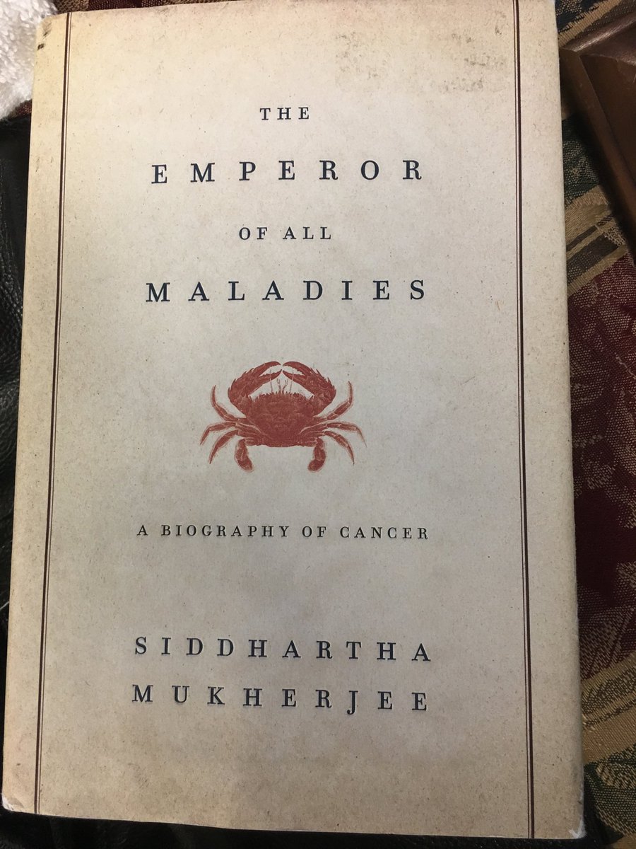 lusco3's tweet photo. ⁦@DrSidMukherjee⁩ just finished this amazing book that covers cancer from just about every angle imaginable. I wish I could go back in time 20 yrs ago and have this available during my gen surgery training. The history and humanity of this book puts it all in perspective. https://t.co/M4pcnDHtUO