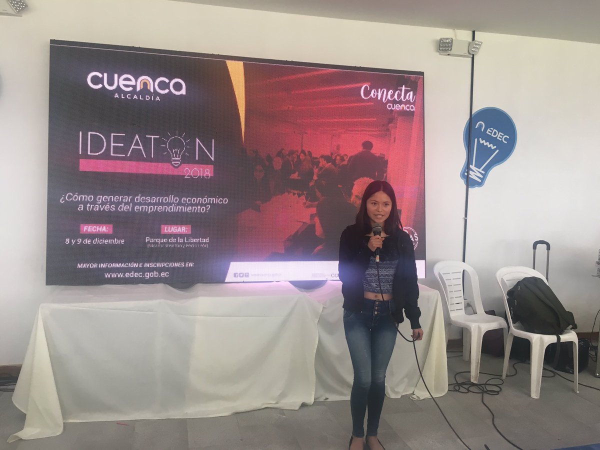 EDEC_EP's tweet photo. Tres ideas son finalistas del #IdeatónCuenca2018: #TurismoRural en #Quingeo, sorbetes de material #biodegradable, y una plataforma web de compra y venta para #emprendedores.
#CuencaEmprende 👏💪 #CuencaConecta https://t.co/SnfcDXxnaF