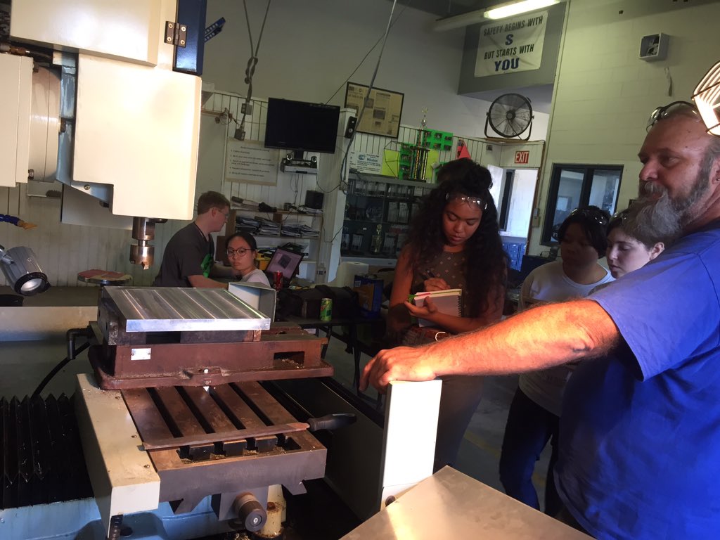 Second day with the CNC online! Ready to learn. #CNC #Robotics #BlueAlliance #tikitechs