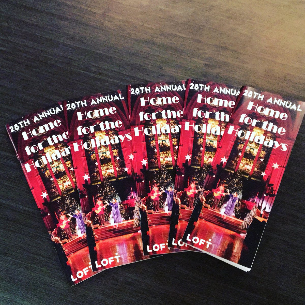 LOFTCS's tweet photo. Hot off the press! Program guides for LOFT’s 28th Annual Home for the Holidays Christmas Concert has arrived! We are so excited for another amazing evening of music. #charitableevents #christmasconcert #music https://t.co/dYsfkvIrVK