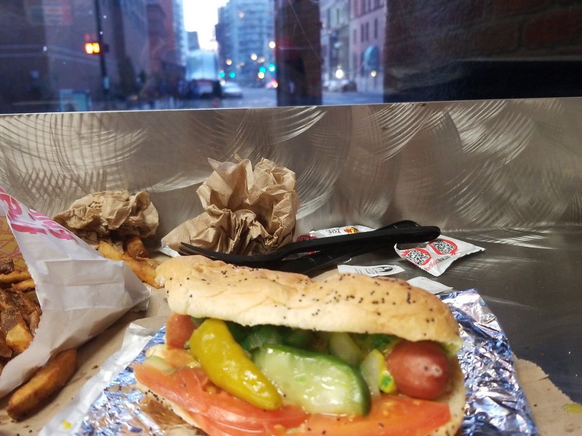 Crossing something off my #BucketList today- Eating a Chicago Dog in Chicago ✔