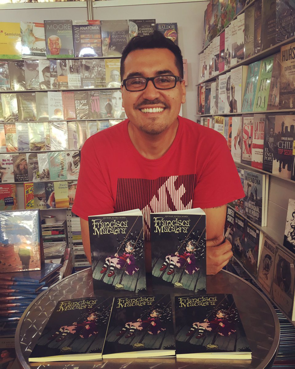 ElNautilusEd's tweet photo. Nuestro autor @maikel_enrieles   está firmando su novela de terror FRANCISCA MACABRA en @megalibros Feria del Libro #ñuñoa https://t.co/PsR7E4qnsJ
