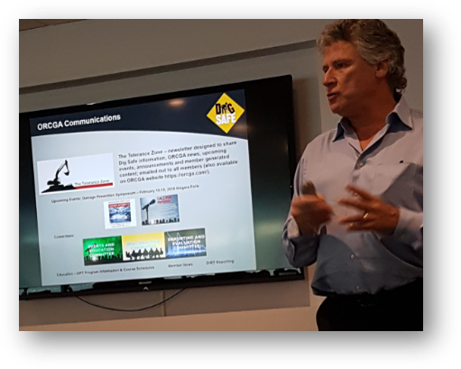 ORCGA's tweet photo. . @ORCGA_Pres_CEO tells the GC about the #ToleranceZone newsletter that is available here:

https://t.co/n1cg6gBQbM 

DigSafe https://t.co/XLxELzKQjd