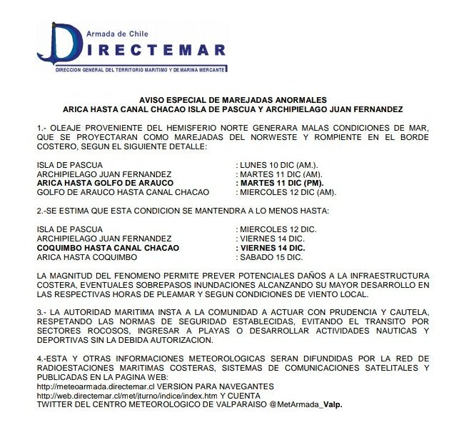 capuertovic's tweet photo. ⚠️ Precaución ante aviso de #MarejadasAnormales 🌊🌊, no se exponga. #Talcahuano #HUALPEN @Armada_Chile @munitalcahuano @hualpenciudad @SernapescaVIII @elsurcl @estrellaconce https://t.co/ETVhr1TwIC