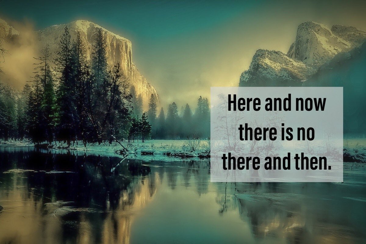 Here and now there is no there and then. Step into your area of pause... #inspiration #motivation #spiritual #spiritualawakening #nonduality #now #HigherConsciousness #ConsciousnessAwakening #Oneness #quotesoftheday #mindfulness #selfdevelopment