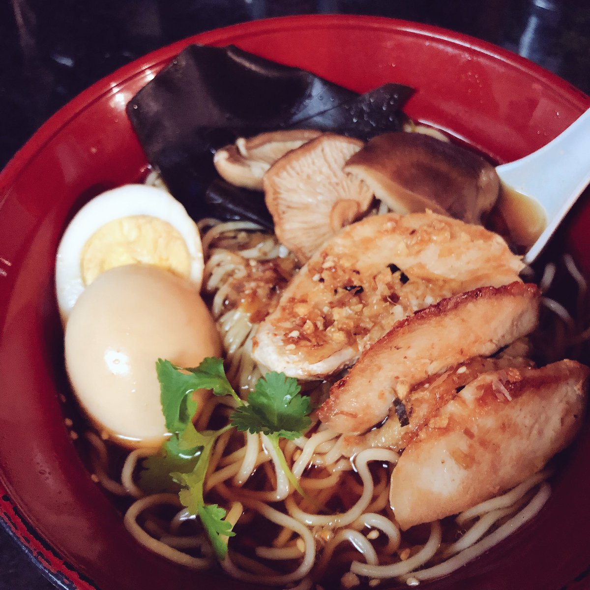 EdelweissDG's tweet photo. My homemade ramen for this snowy weather! Because no great story started with someone eating salad! #FoodNetwork #food https://t.co/7AkTOVsznL