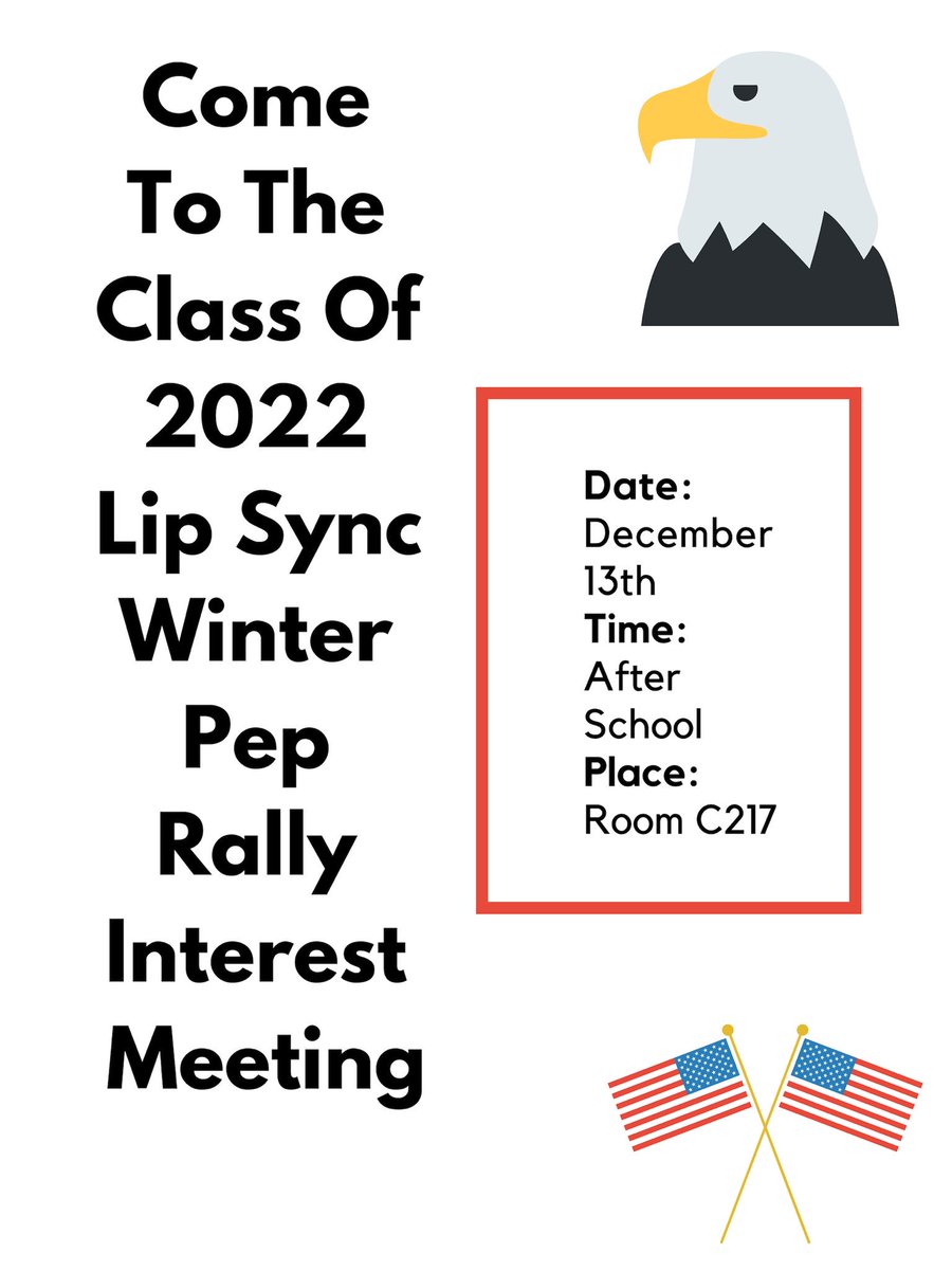 anyone who is interested please come to room C217 this Thursday 12/13/18