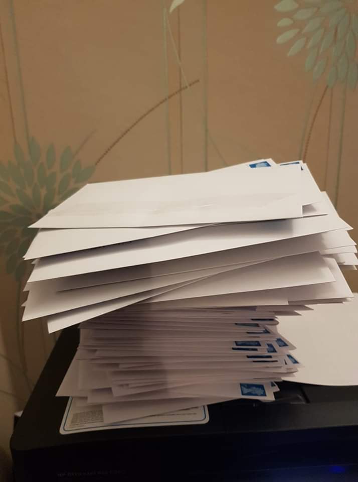 BwDPiP (@bwdpip2) on Twitter photo Just a few of our envelopes stamped, ready for the post box!
Everyone who is a member of PIP will get an invitation to our Annual General #Meeting in the post.
So keep an eye out for your invitation in the post, and save the date- Thursday 13th December 10 till 1 <a href="/BlackburnCarers/">Blackburn Carers</a> Just a few of our envelopes stamped, ready for the post box!
Everyone who is a member of PIP will get an invitation to our Annual General #Meeting in the post.
So keep an eye out for your invitation in the post, and save the date- Thursday 13th December 10 till 1 <a href="/BlackburnCarers/">Blackburn Carers</a>