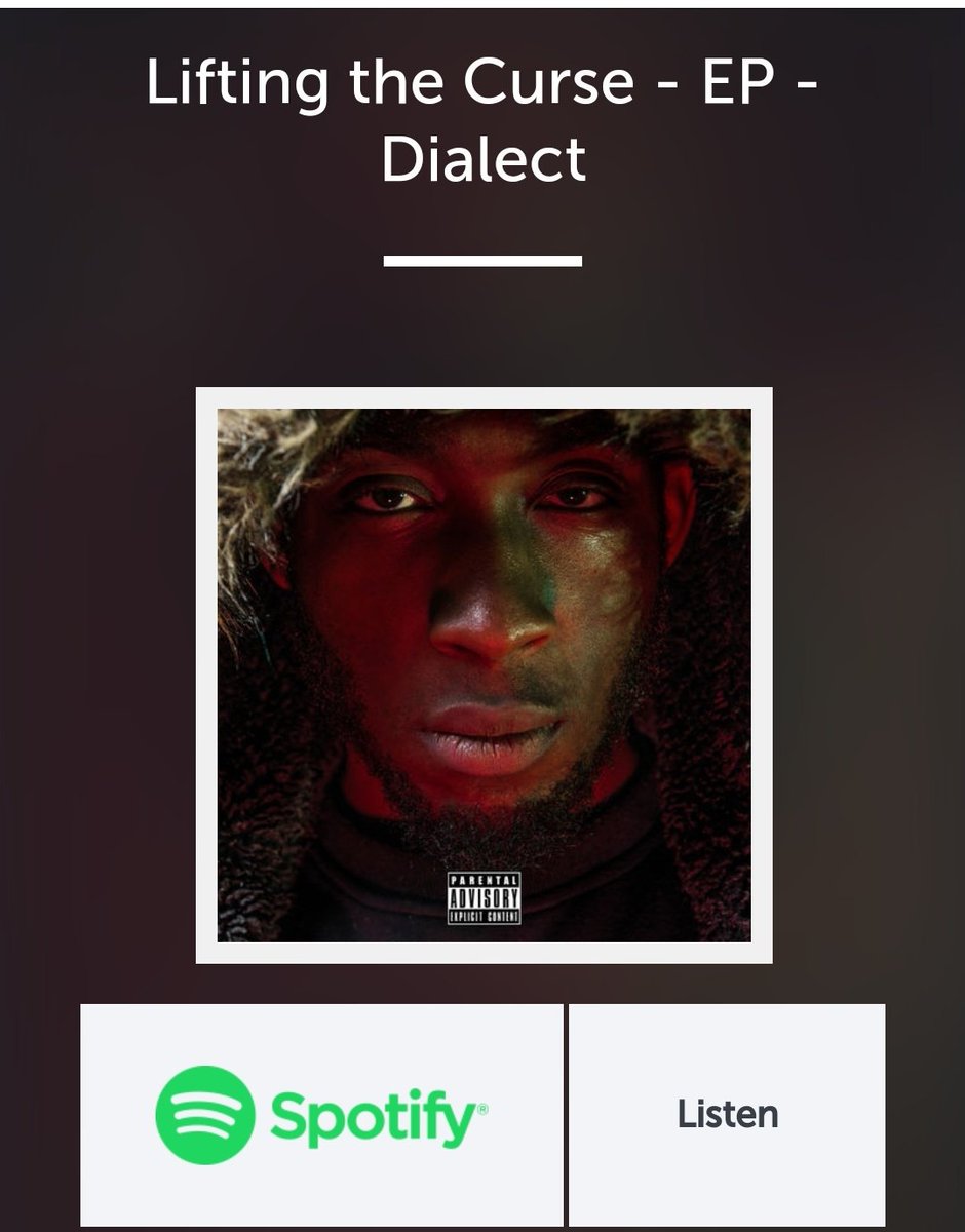 Dialectofficial's tweet photo. Have you heard my first EP Lifting the curse? If not cop now! All or nothing coming out next year 😎 https://t.co/p5wuMGzwnB