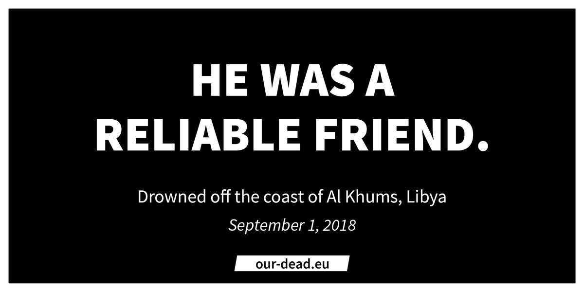 seawatchcrew's tweet photo. It's not numbers and figures that Europe is letting drown in
the Mediterranean, it's people. They have friends and family,
fears and dreams. They are people like you and me. They are
#ourdead too. Learn more here: https://t.co/UgjuZIbX3J
#HumanRightsDay https://t.co/SnZeL2HLnk