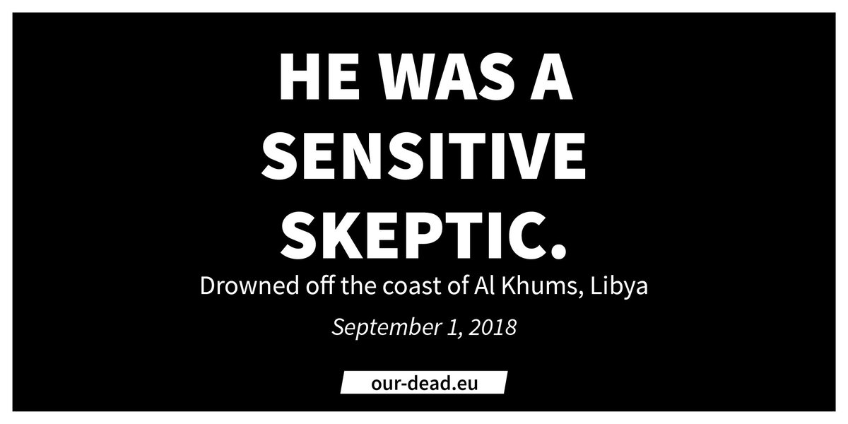 seawatchcrew's tweet photo. It's not numbers and figures that Europe is letting drown in
the Mediterranean, it's people. They have friends and family,
fears and dreams. They are people like you and me. They are
#ourdead too. Learn more here: https://t.co/UgjuZIbX3J
#HumanRightsDay https://t.co/Sh38bRsp27