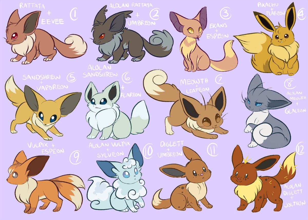 First batch of Eevee adopts are now available with the father and suggested...