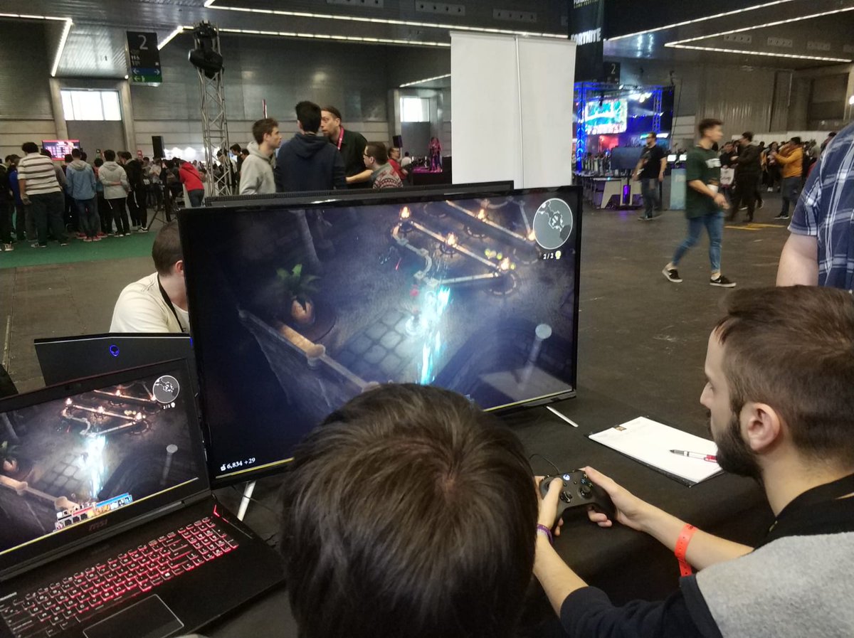 therion_games's tweet photo. We enjoyed your visits and great conversations during our last day at @funandserious! We return home with great feedback jotted down in our notebooks. We keep working, making #Greyfall the very best first game we can possibly create for you! 💪 #FunAndSerious #GameDev #IndieDev https://t.co/AUWZAkvqWk