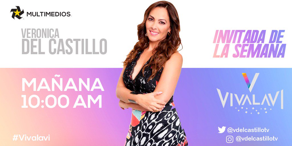kike_mayagoitia's tweet photo. Mañana lunes recibimos a la periodista y conductora @vdelcastillotv como invitada de la semana en #VivalaviEnEL6 , 10 a.m. vía @multimediostv https://t.co/Lqpzc4e65B