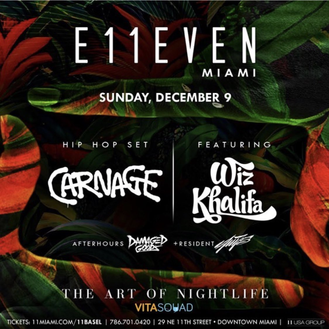 Carnagefanpage's tweet photo. MIAMI!!!! @djcarnage will be at @11Miami tonight donโt missed out ๐๐๐พ๐ฅ๐งโโ๏ธ #PROTECTASOC #asocnation #heavyweightrecords #wizkhalifa #e11evenmiami #festivaltrap #festivaltrapforlife #nightlife #artbaselmiami #miamievents #miaminightlife #miamiblogger #miamiedm #artbasel2018 https://t.co/Xbvh5nyLB3