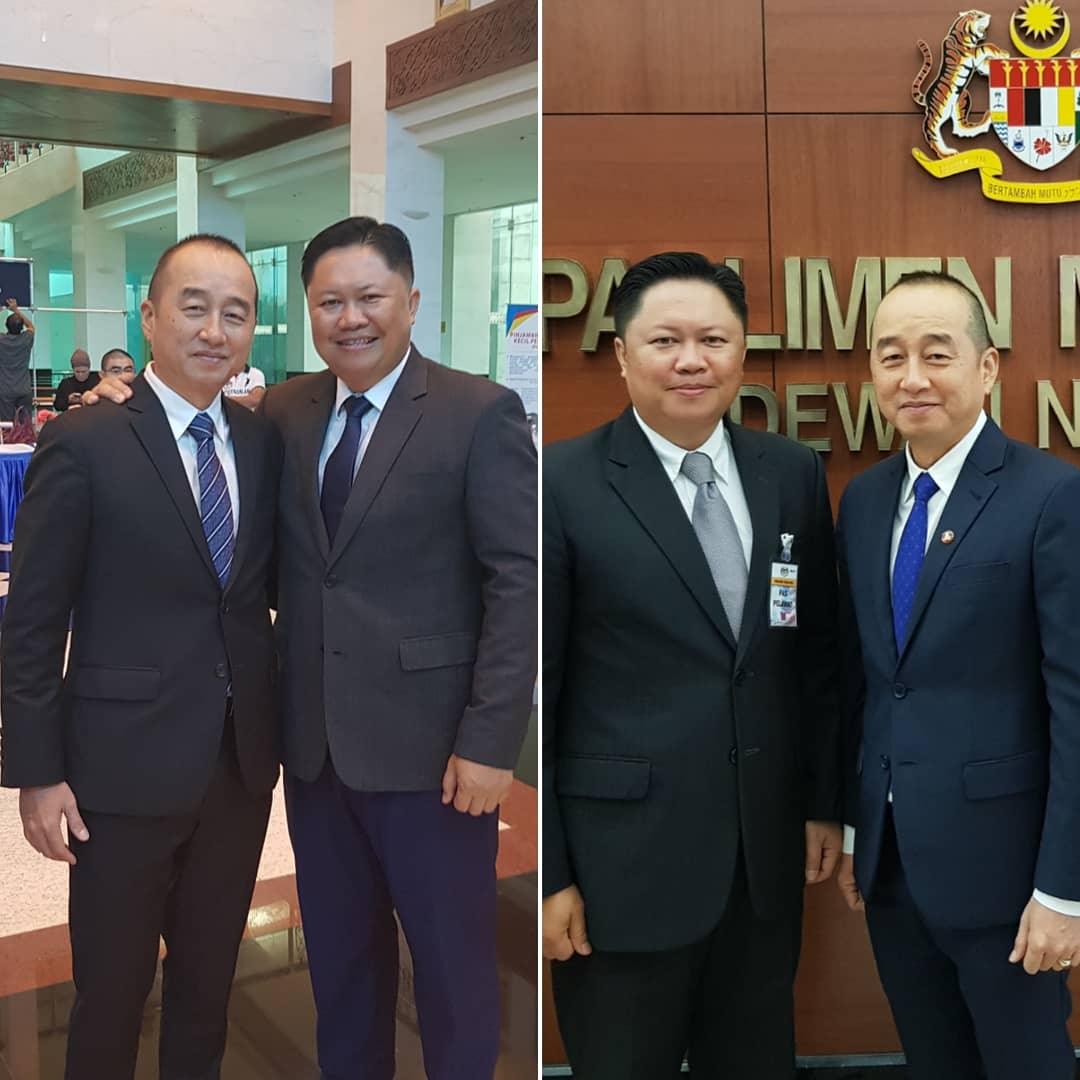 cmoosom's tweet photo. Dari Dewan Undangan Negeri Sabah 15.11.18 dan seterusnya Majlis Angkat Sumpah di Dewan Negara Parlimen Malaysia 10.12.18 YB Senator Datuk Don Mojuntin
#herewithyou #kamisetia #sokongpenuh #parlimen #adun #kerajaanbaru #sabah #malaysia #upko @WTangau @DonMojuntin @FelixJSaang https://t.co/q3gO8xKpme