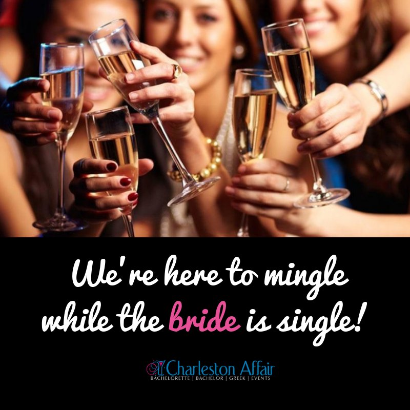 You and your BFFs will be raving about your party for years to come! Our local and distance-planning experience makes Charleston Affair THE CHOICE for your ultimate bachelorette party!
Visit us: bit.ly/2IpVsy4 #bacheloretteparty #bachelorettepartyplanning