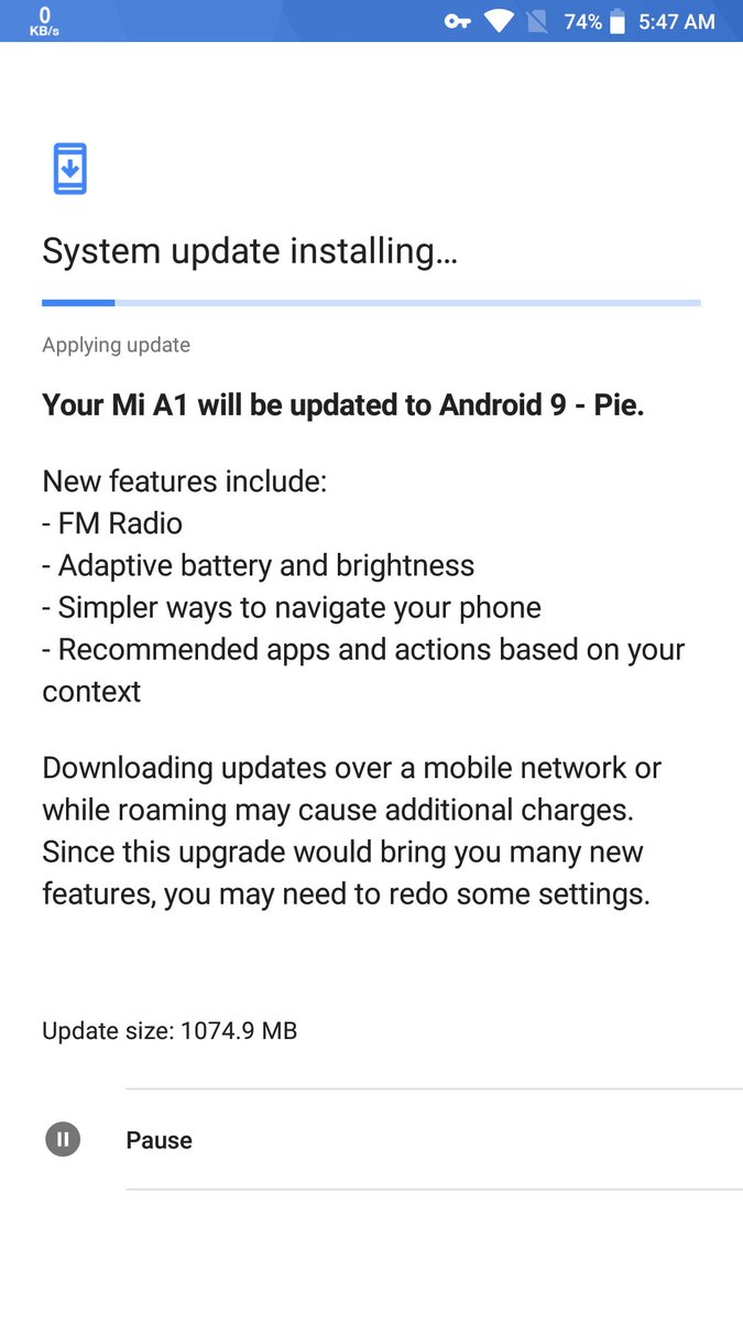 iamvikas96's tweet image. Processing of Upgradation on MiA1 android oreo to android P 
#xiaomi #androidP #Android #MiA1