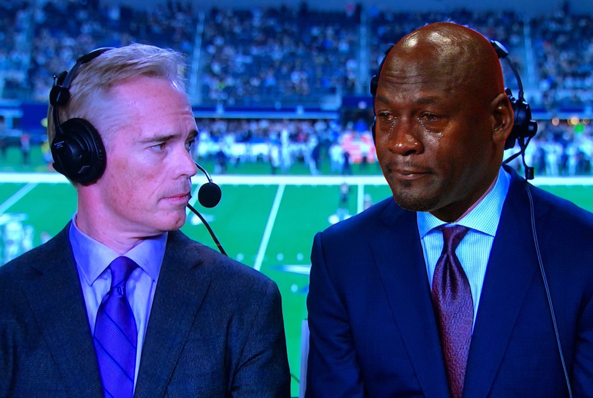 Troy Aikman immediately after Dak Prescott throws the game winning touchdown. #PHIvsDAL #Cowboys #CowboysNation