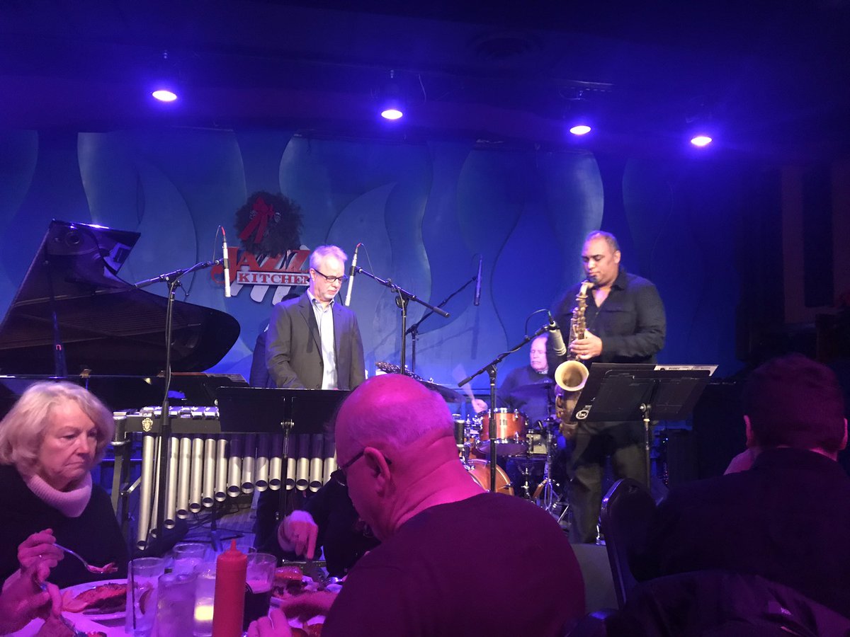 simondsjoshua's tweet photo. Great concert last night at the @TheJazzKitchen with the #steveallee quintet including @dixontsax #RustyBurge and @PercussiveArts past president, Steve Houghton. #jazz #drums #vibes https://t.co/7rgKNbYBa0